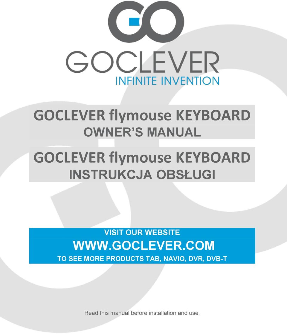 WEBSITE WWW.GOCLEVER.