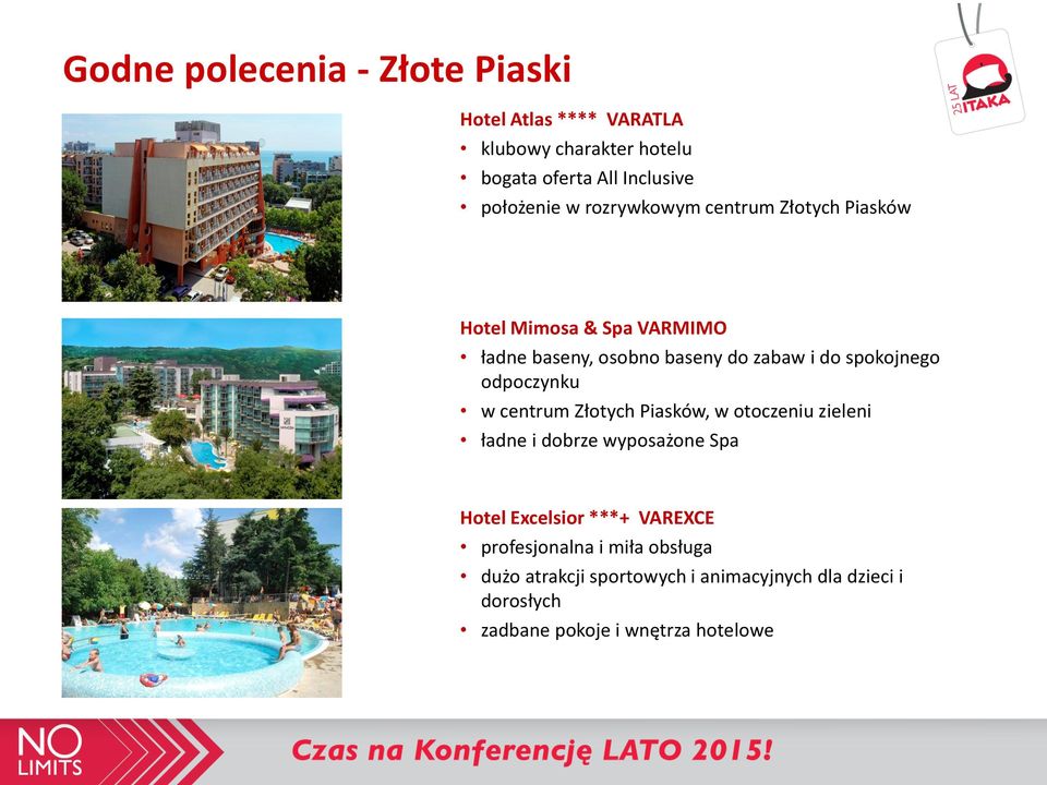 odpoczynku w centrum Złotych Piasków, w otoczeniu zieleni ładne i dobrze wyposażone Spa Hotel Excelsior ***+ VAREXCE