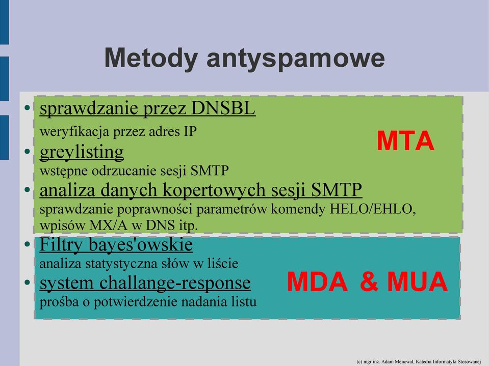 parametrów komendy HELO/EHLO, wpisów MX/A w DNS itp.