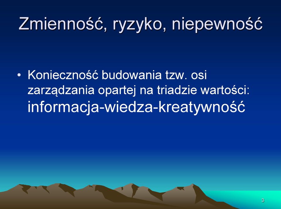 osi zarządzania opartej na