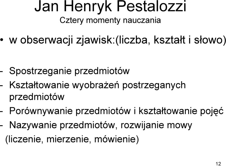 Kształtowanie wyobrażeń postrzeganych przedmiotów - Porównywanie