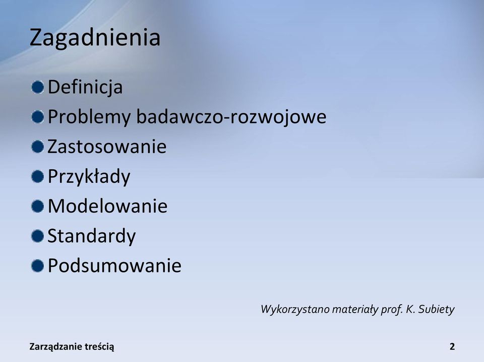 Przykłady Modelowanie Standardy