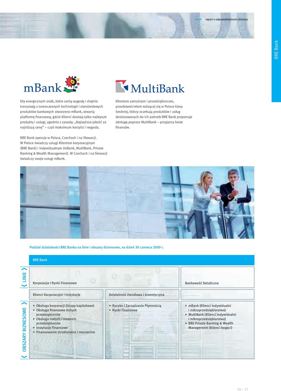 Klientom zamożnym i przedsiębiorcom, przedstawicielom rodzącej się w Polsce klasy średniej, którzy oczekują produktów i usług dostosowanych do ich potrzeb BRE Bank proponuje obsługę poprzez MultiBank