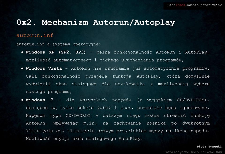 automatycznie programów.