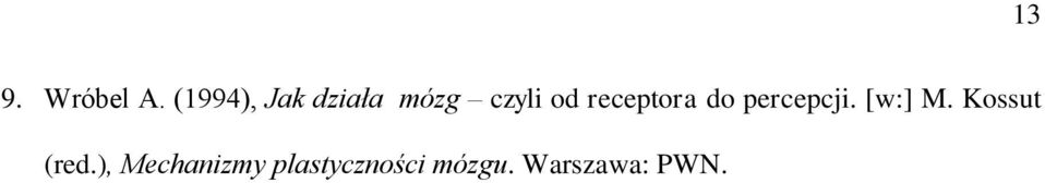 receptora do percepcji. [w:] M.