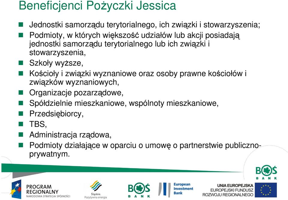 związki wyznaniowe oraz osoby prawne kościołów i związków wyznaniowych, Organizacje pozarządowe, Spółdzielnie mieszkaniowe,