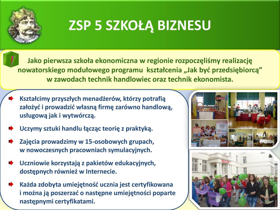 Uczymy sztuki handlu łącząc teorię z praktyką. Zajęcia prowadzimy w 15-osobowych grupach, w nowoczesnych pracowniach symulacyjnych.