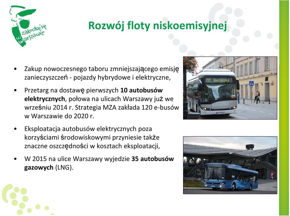 Strategia MZA zakłada 120 e-busów w Warszawie do 2020 r.