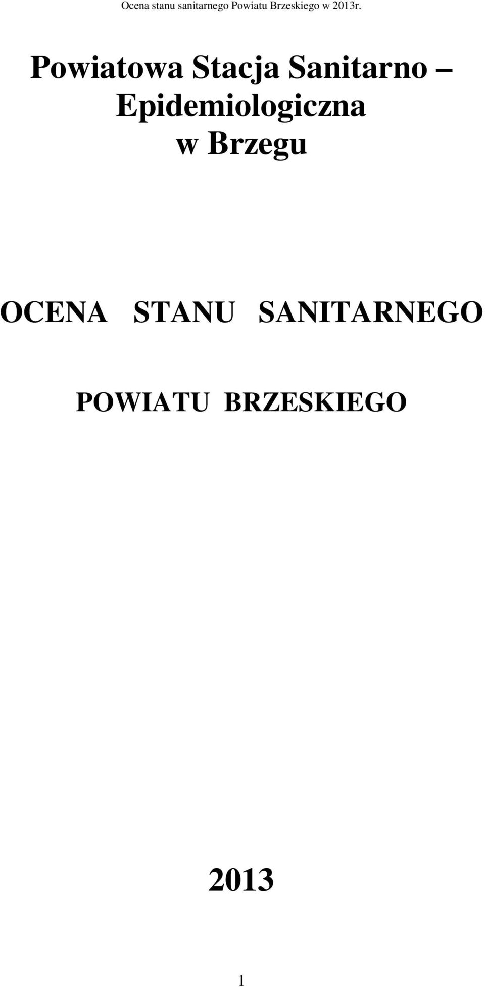 Epidemiologiczna w Brzegu