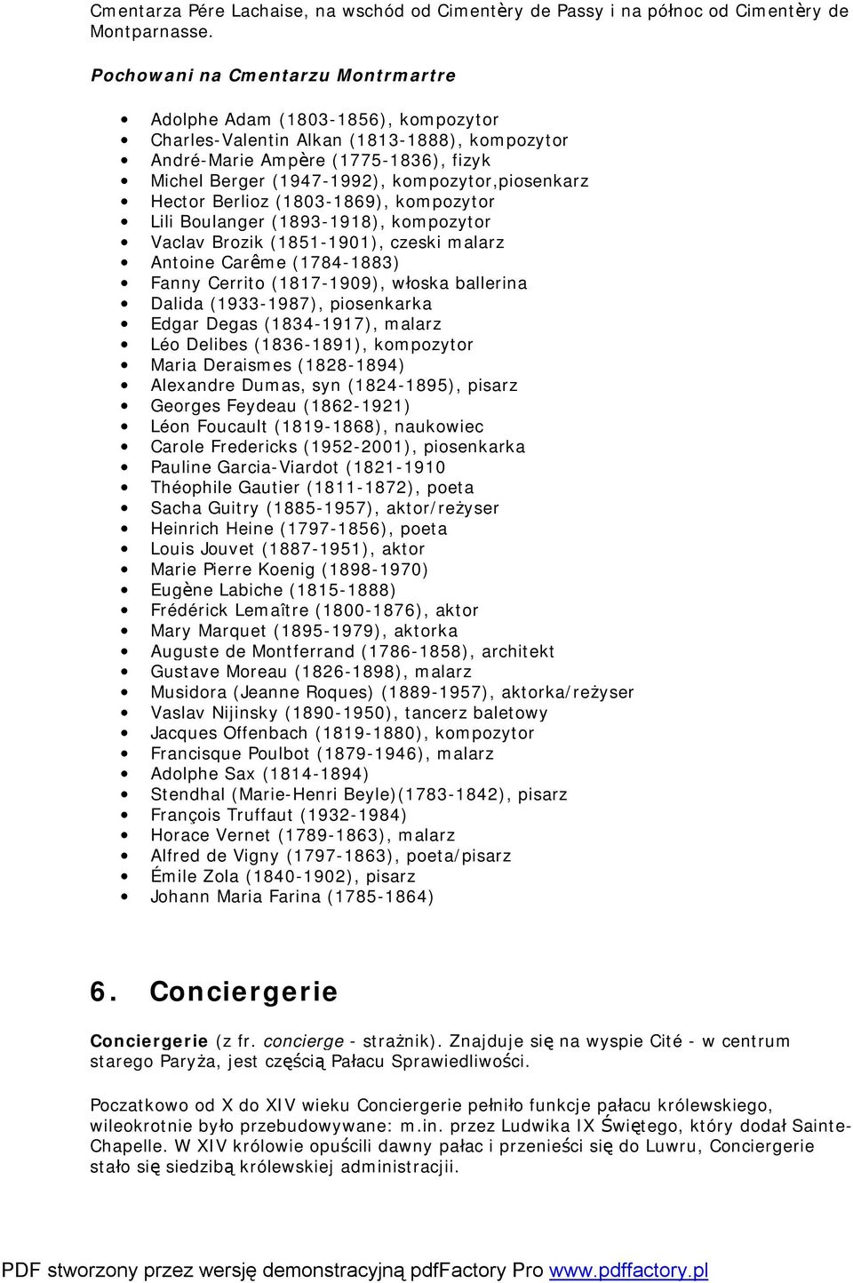 kompozytor,piosenkarz Hector Berlioz (1803-1869), kompozytor Lili Boulanger (1893-1918), kompozytor Vaclav Brozik (1851-1901), czeski malarz Antoine Carême (1784-1883) Fanny Cerrito (1817-1909),