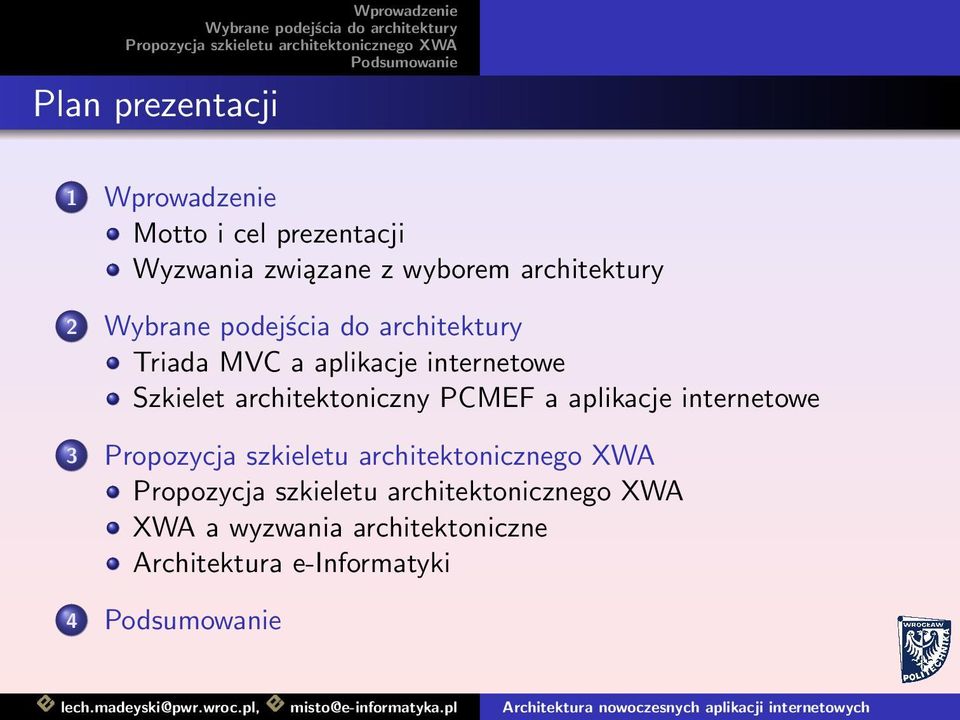 wyborem architektury 2 3 XWA a wyzwania