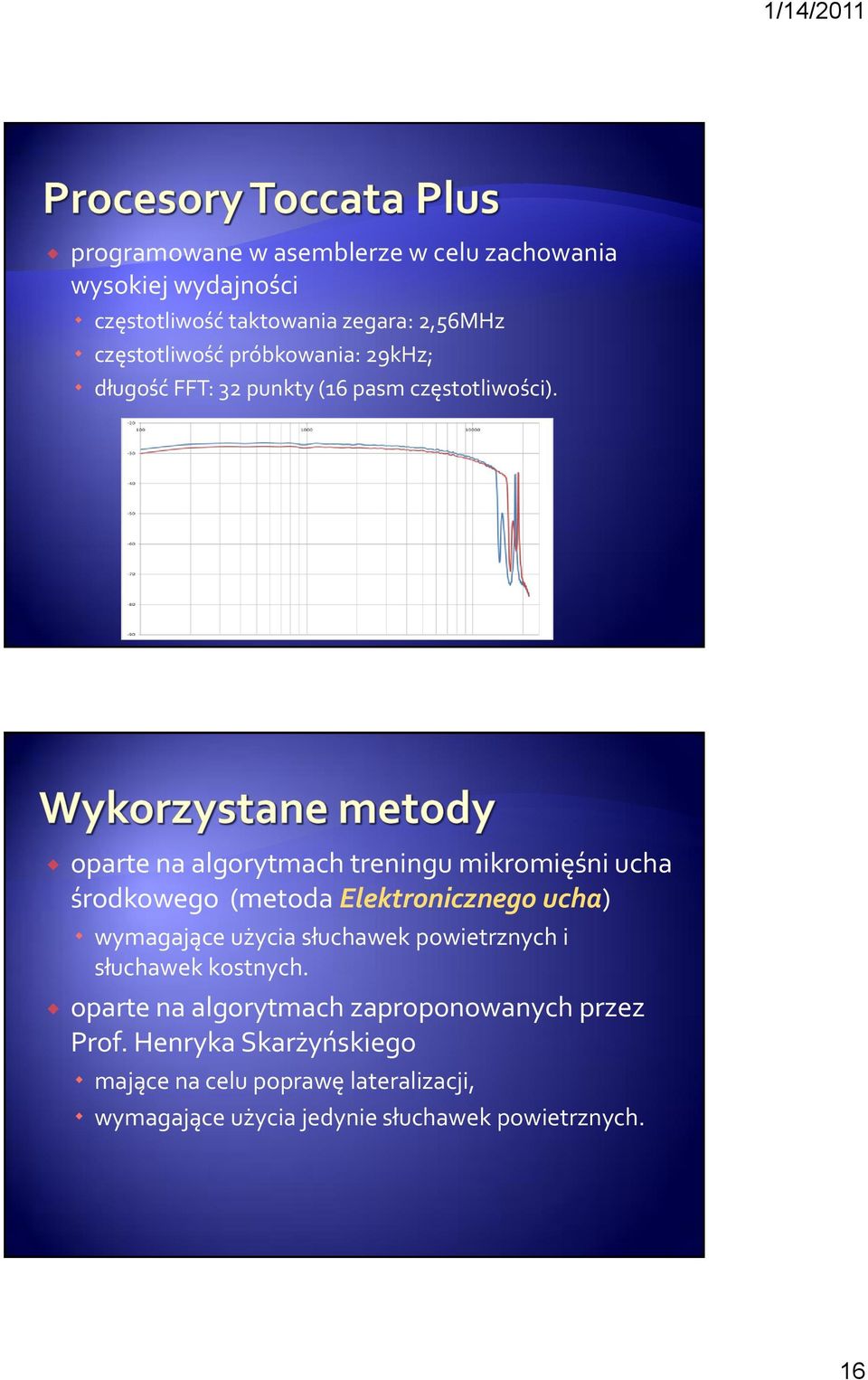 oparte na algorytmach treningu mikromięśni ucha środkowego (metoda Elektronicznego ucha) wymagające użycia słuchawek