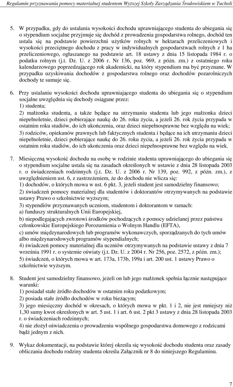 art. 18 ustawy z dnia 15 listopada 1984 r. o podatku rolnym (j.t. Dz. U. z 2006 r. Nr 136, poz. 969, z późn. zm.