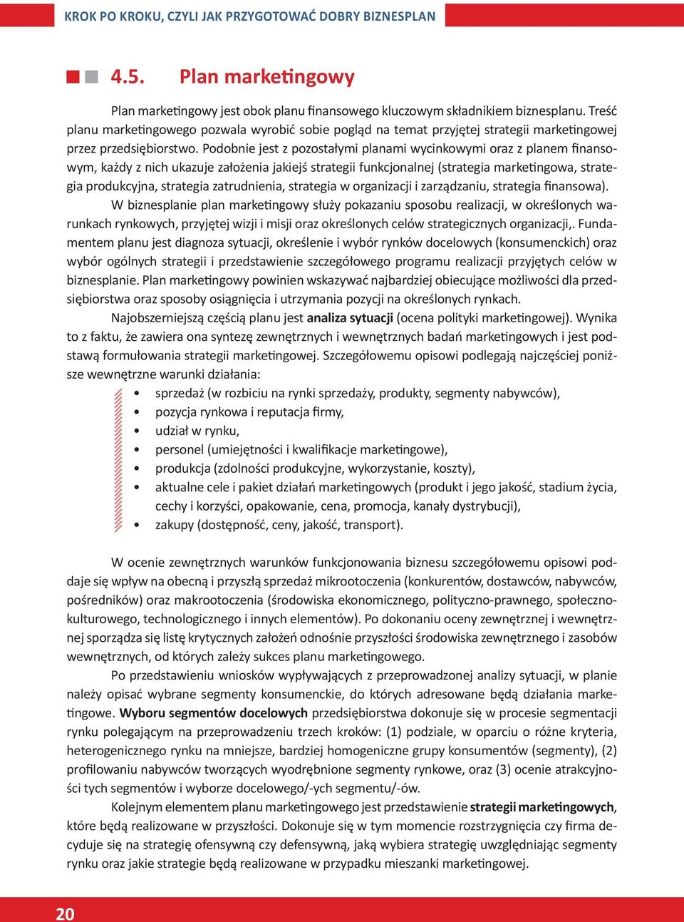 Podobnie jest z pozostałymi planami wycinkowymi oraz z planem finansowym, każdy z nich ukazuje założenia jakiejś strategii funkcjonalnej (strategia marketingowa, strategia produkcyjna, strategia