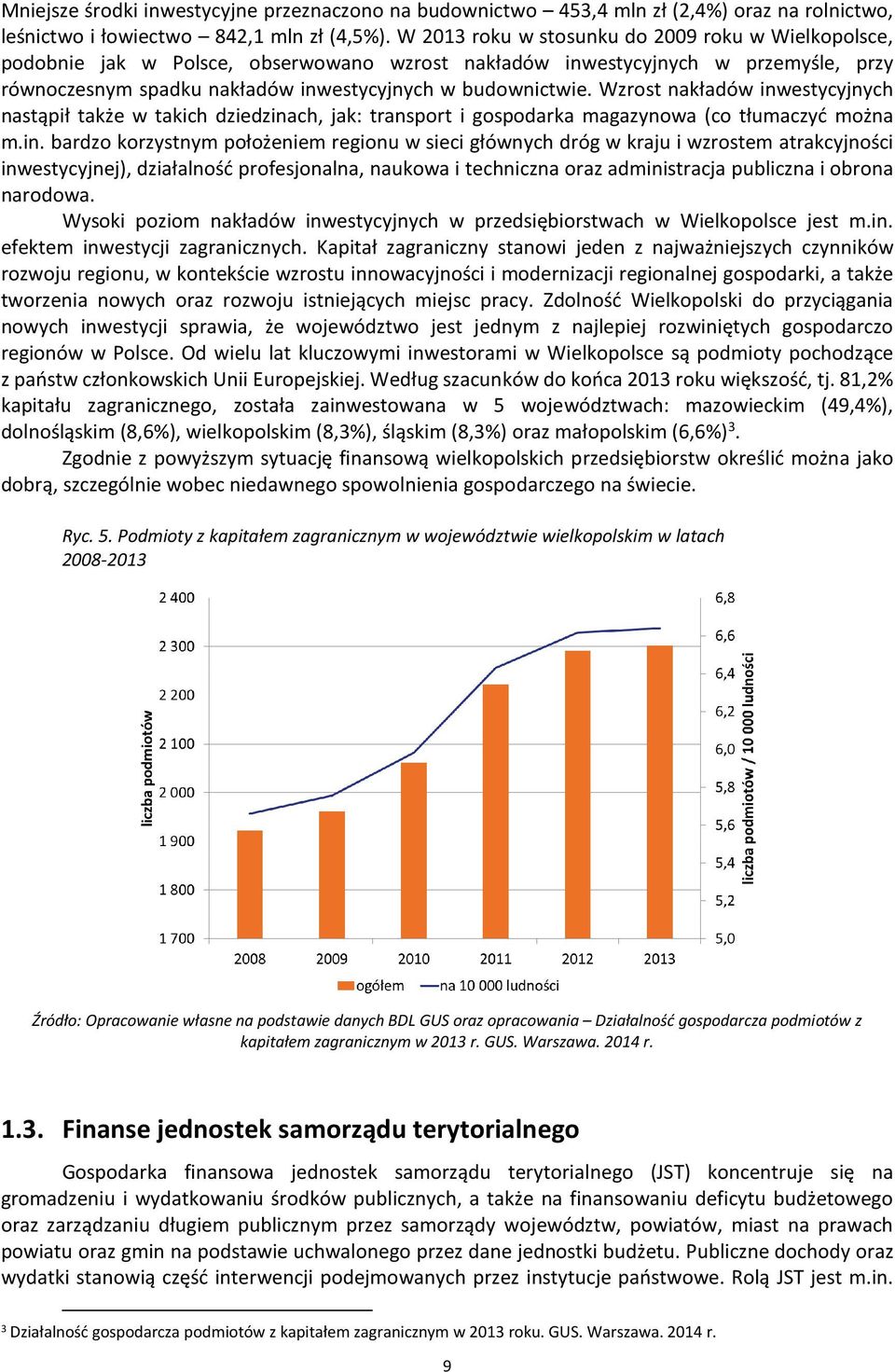 Wzrost nakładów inw