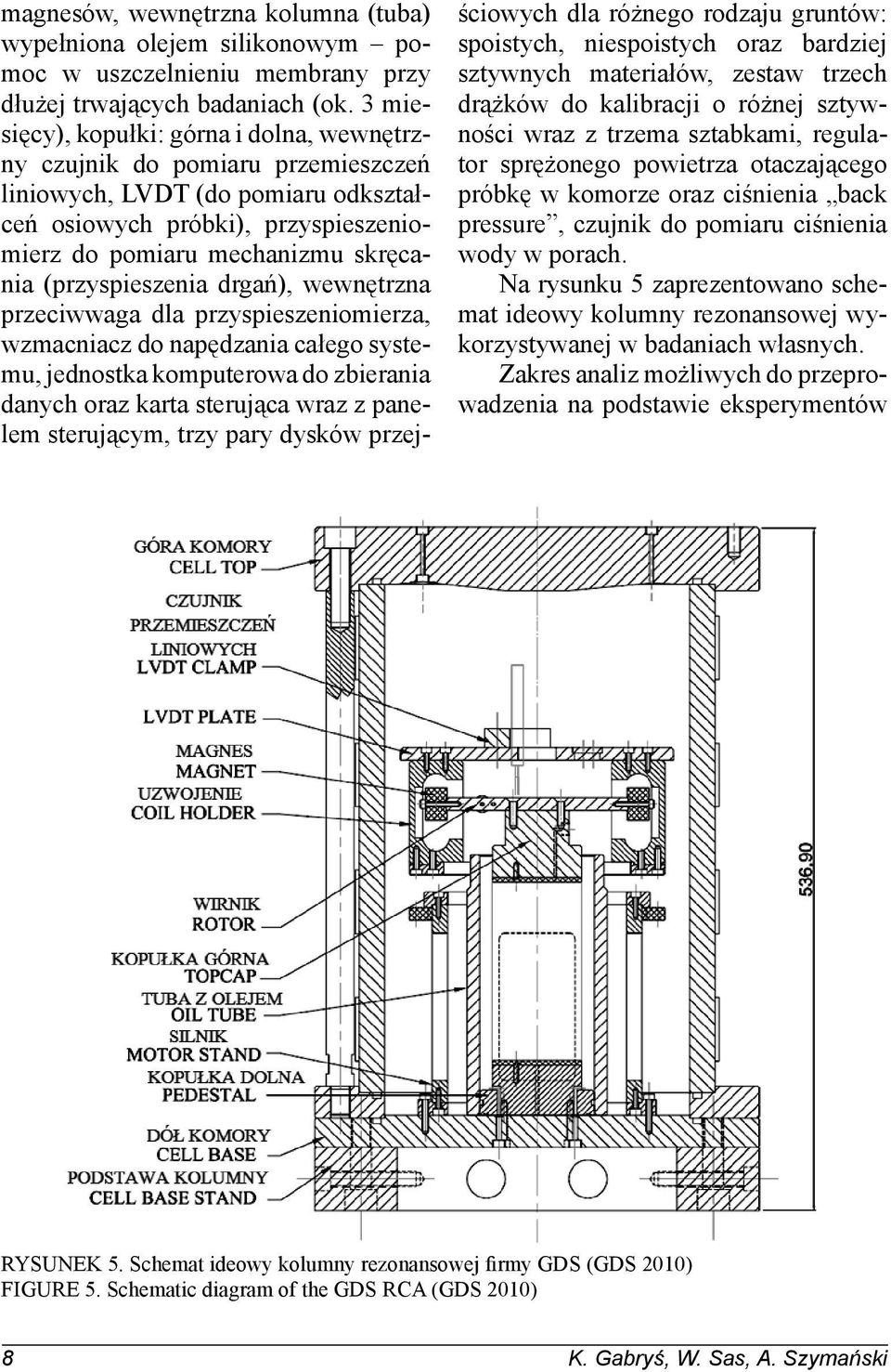 (przyspieszenia drgań), wewnętrzna przeciwwaga dla przyspieszeniomierza, wzmacniacz do napędzania całego systemu, jednostka komputerowa do zbierania danych oraz karta sterująca wraz z panelem