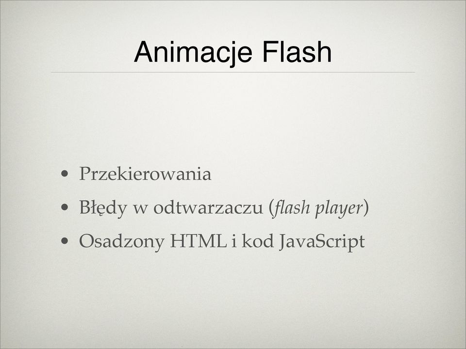 odtwarzaczu (flash