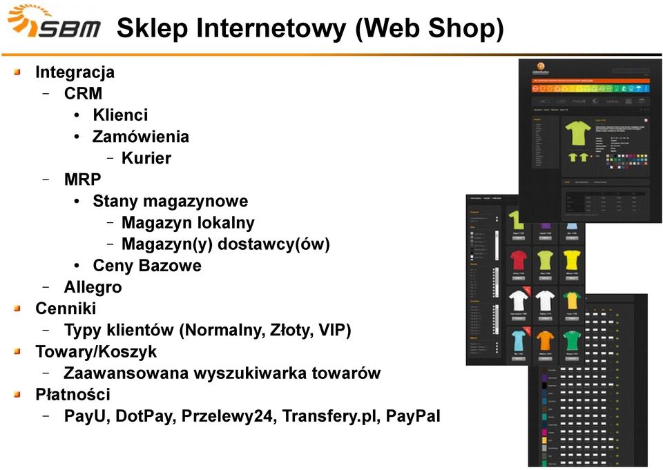 Allegro Cenniki Typy klientów (Normalny, Złoty, VIP) Towary/Koszyk