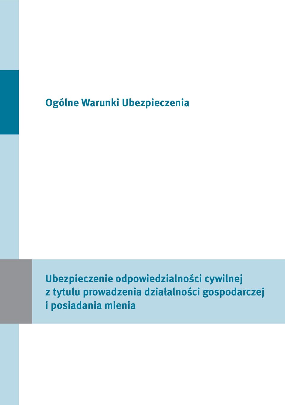 cywilnej z tytułu prowadzenia