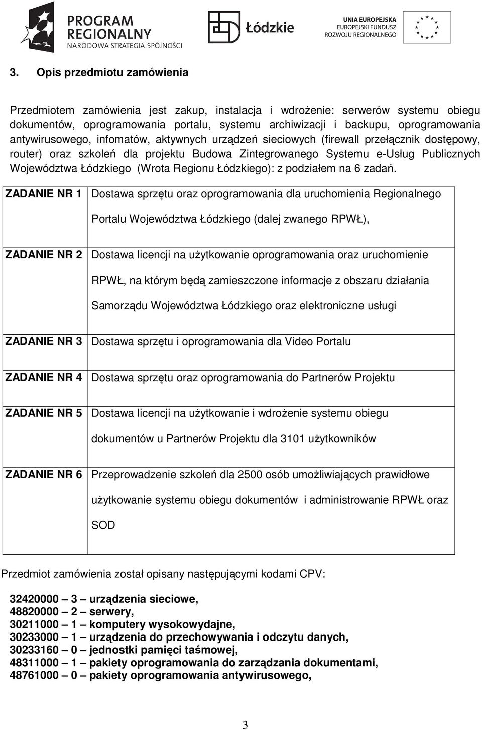 (Wrota Regionu Łódzkiego): z podziałem na 6 zadań.