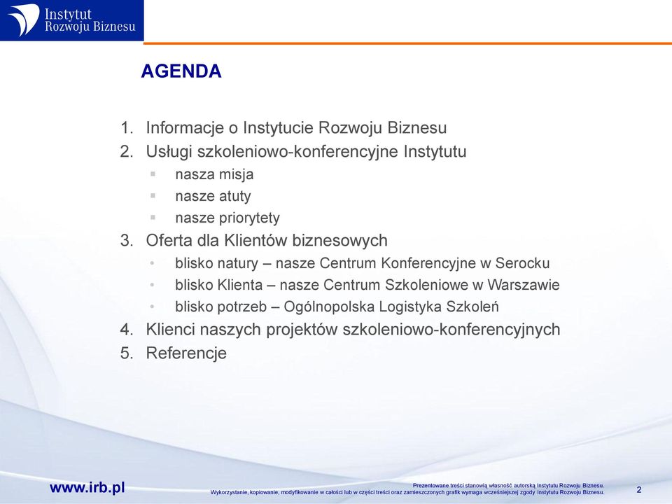 Oferta dla Klientów biznesowych blisko natury nasze Centrum Konferencyjne w Serocku blisko Klienta