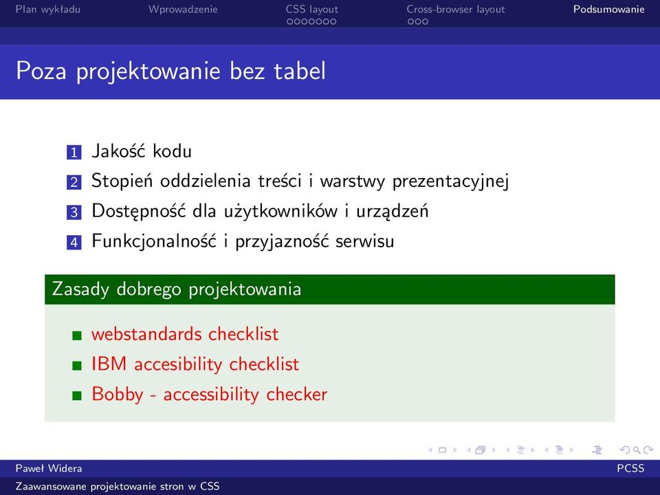 Funkcjonalność i przyjazność serwisu Zasady dobrego projektowania