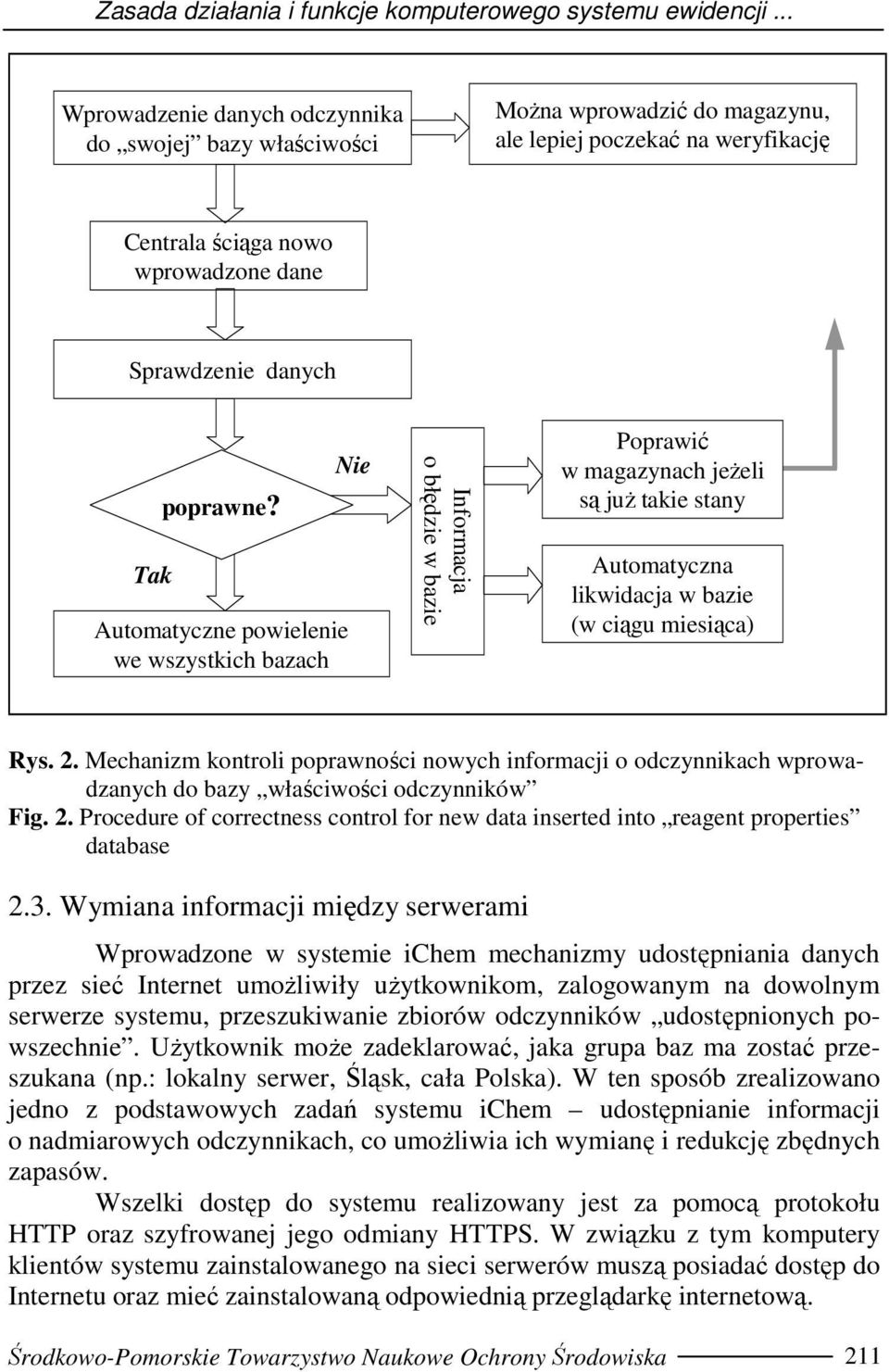 Automatyczne powielenie we wszystkich bazach Nie Informacja o błędzie w bazie Poprawić w magazynach jeŝeli są juŝ takie stany Automatyczna likwidacja w bazie (w ciągu miesiąca) Rys. 2.