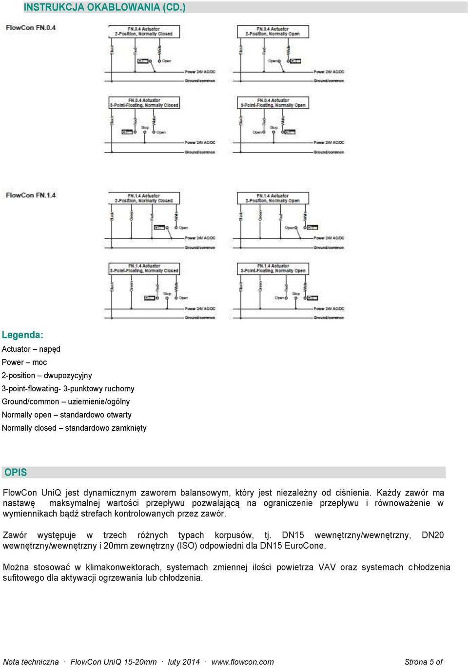 OPIS FlowCon UniQ jest dynamicznym zaworem balansowym, który jest niezależny od ciśnienia.