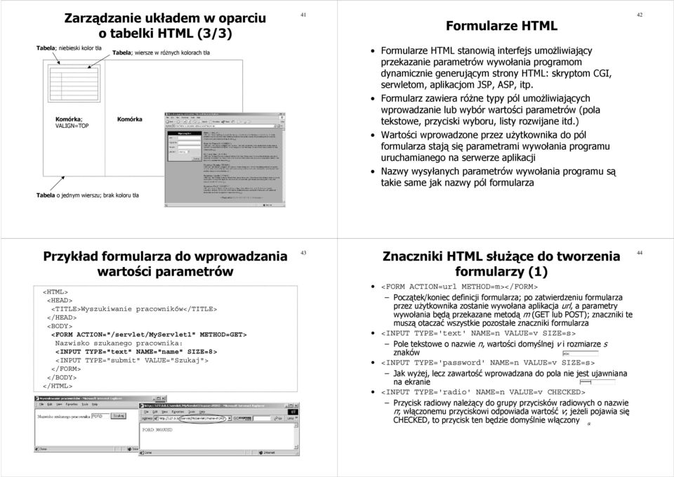 Formularz zawiera różne typy pól umożliwiających wprowadzanie lub wybór wartości parametrów (pola tekstowe, przyciski wyboru, listy rozwijane itd.