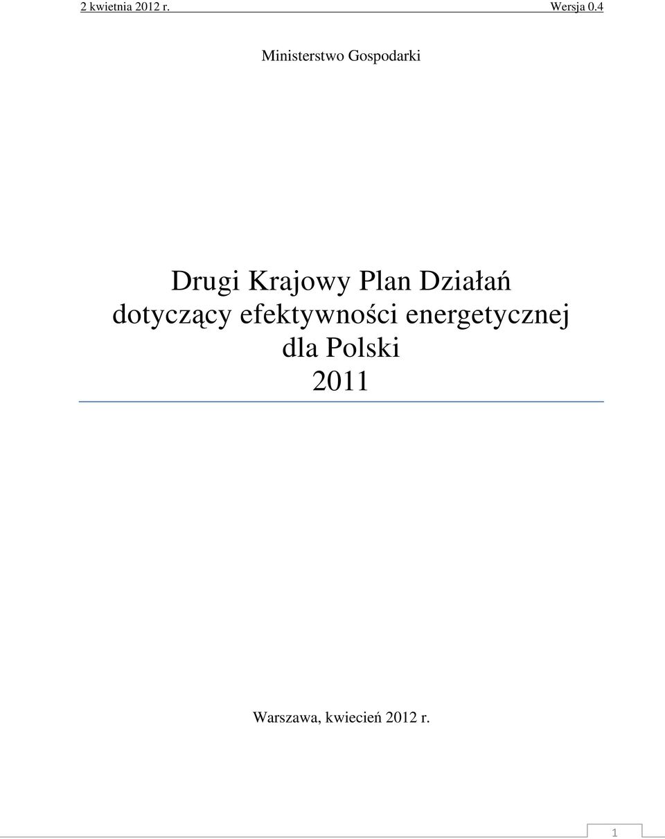 efektywności energetycznej dla