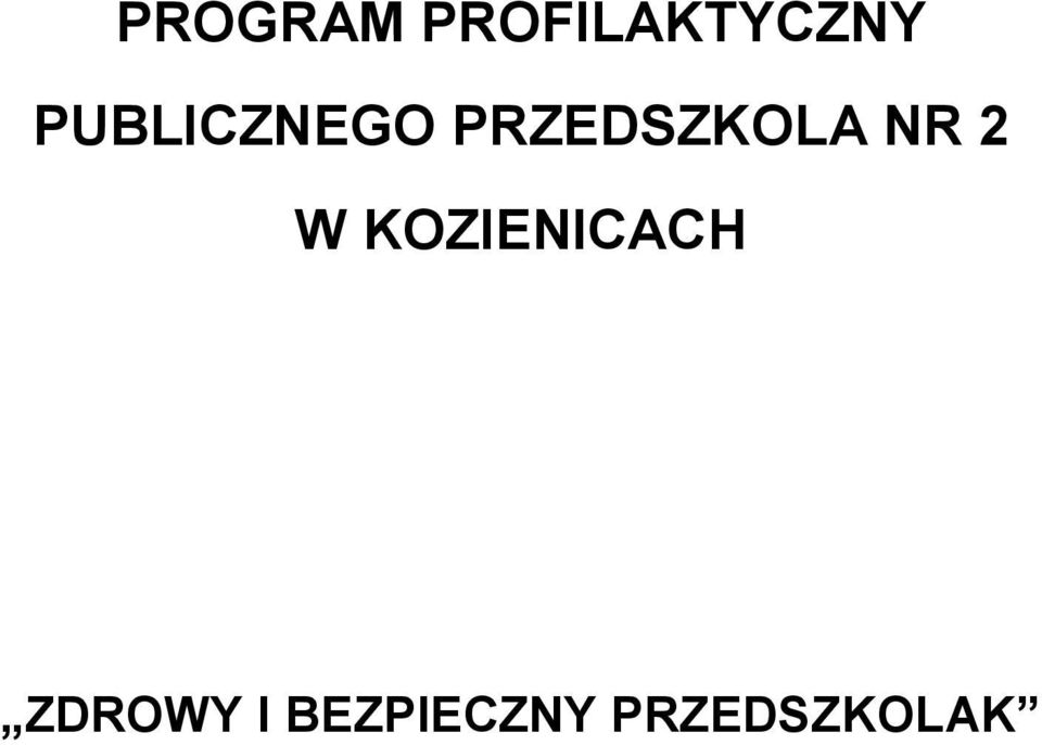 NR 2 W KOZIENICACH