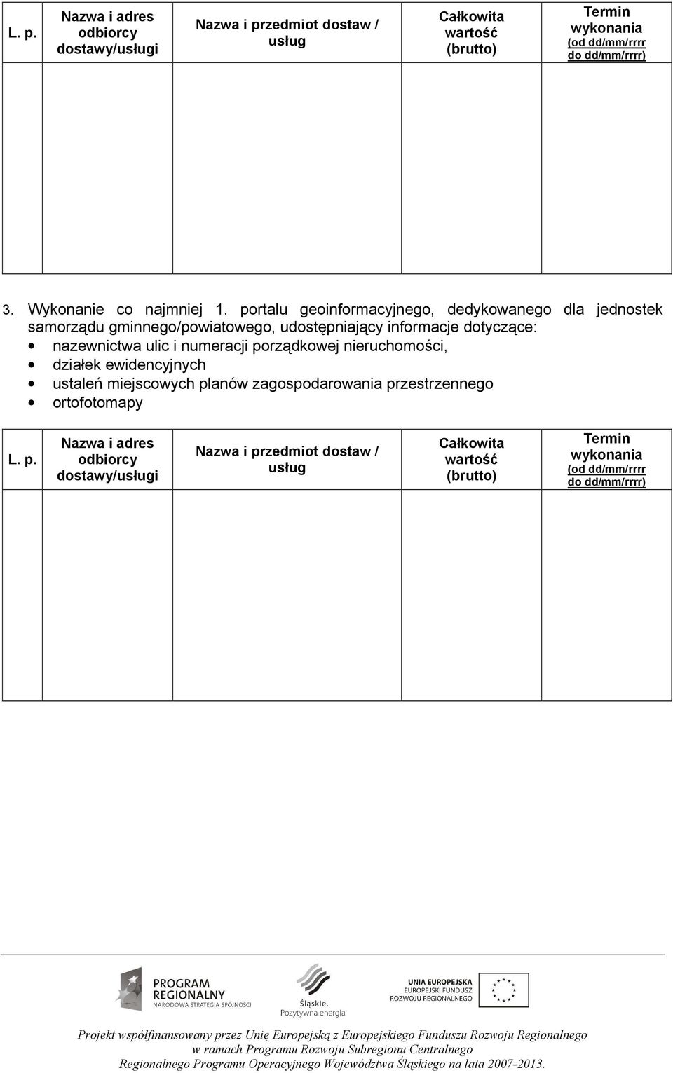 portalu geoinformacyjnego, dedykowanego dla jednostek samorządu gminnego/powiatowego, udostępniający informacje dotyczące: nazewnictwa ulic i