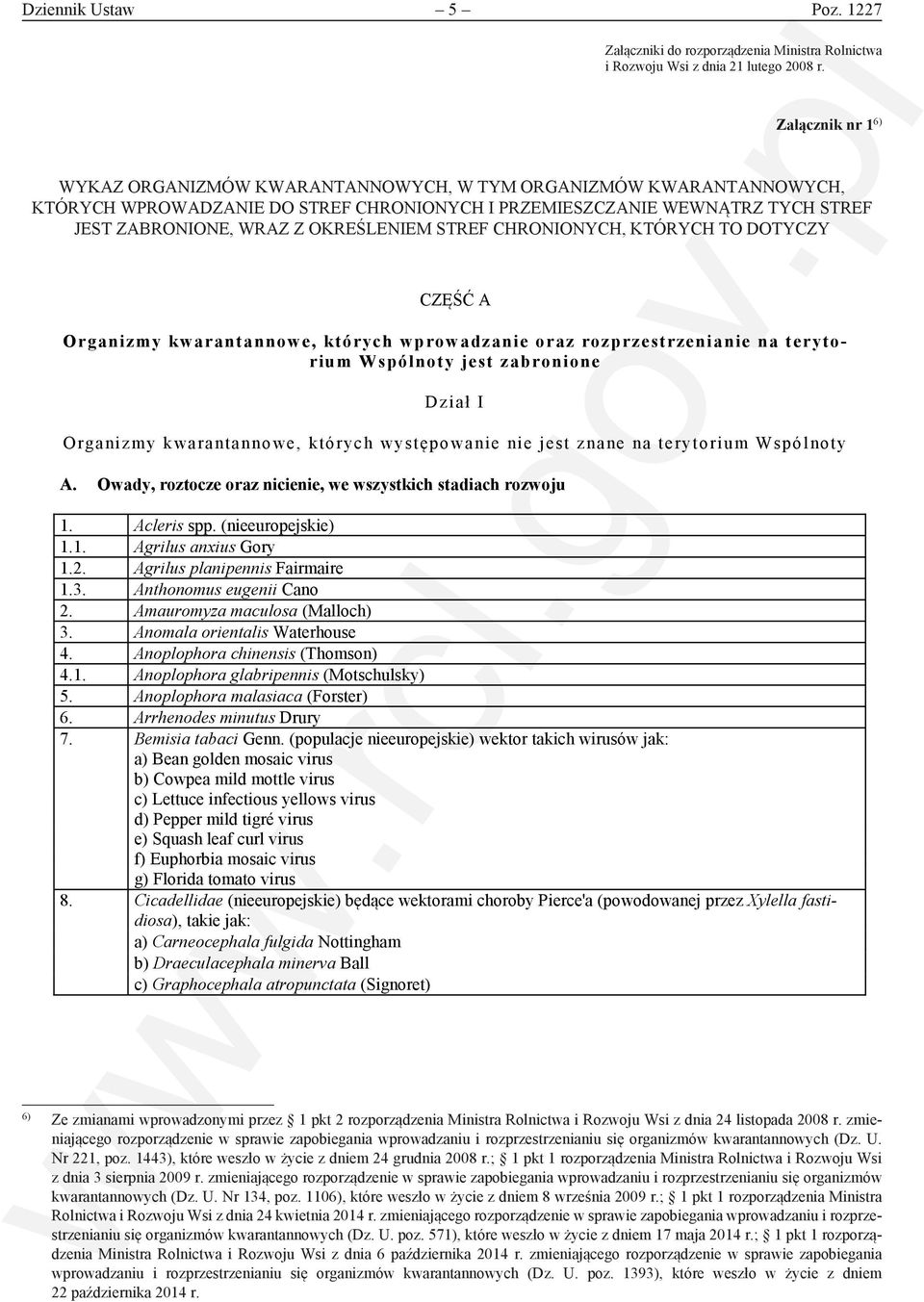 CHRONIONYCH I PRZEMIESZCZANIE WEWNĄTRZ TYCH STREF KTÓRYCH WPROWADZANIE DO STREF CHRONIONYCH I PRZEMIESZCZANIE WEWNĄTRZ TYCH JEST ZABRONIONE, WRAZ Z OKREŚLENIEM STREF CHRONIONYCH, KTÓRYCH TO DOTYCZY