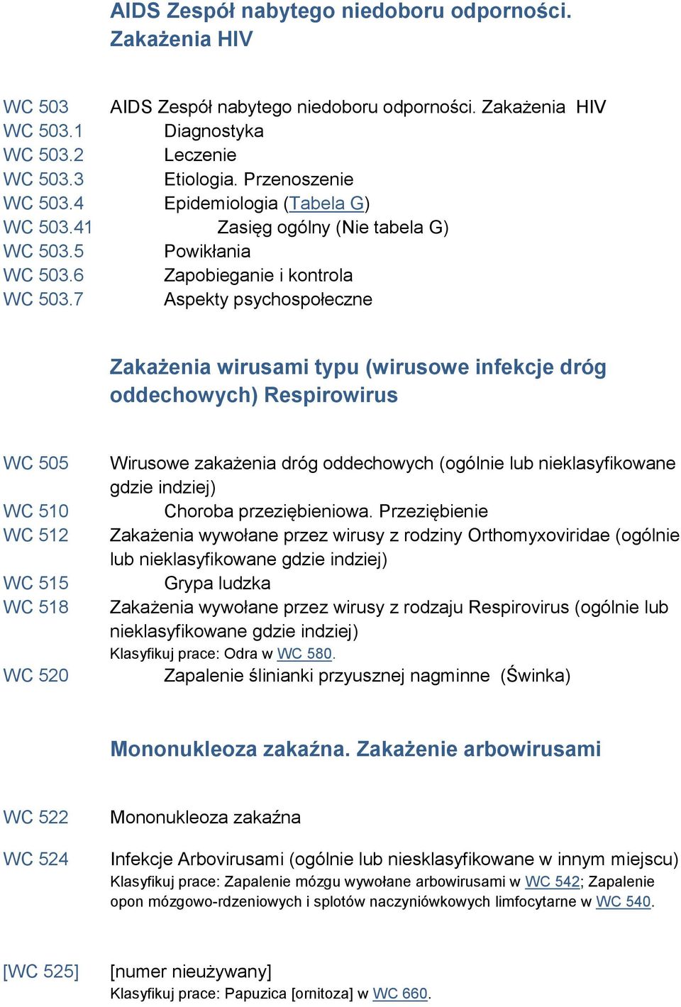 7 Aspekty psychospołeczne Zakażenia wirusami typu (wirusowe infekcje dróg oddechowych) Respirowirus WC 505 WC 510 WC 512 WC 515 WC 518 WC 520 Wirusowe zakażenia dróg oddechowych (ogólnie lub