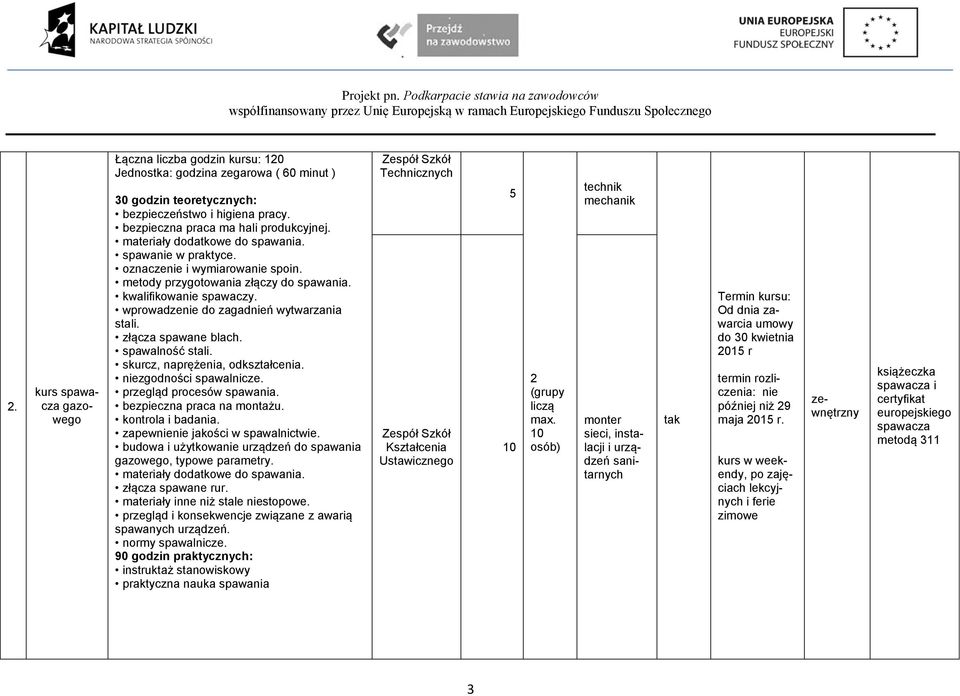 złącza spawane blach. spawalność stali. skurcz, naprężenia, odkształcenia. zgodności spawalnicze. przegląd procesów spawania. bezpieczna praca na montażu. kontrola i badania.