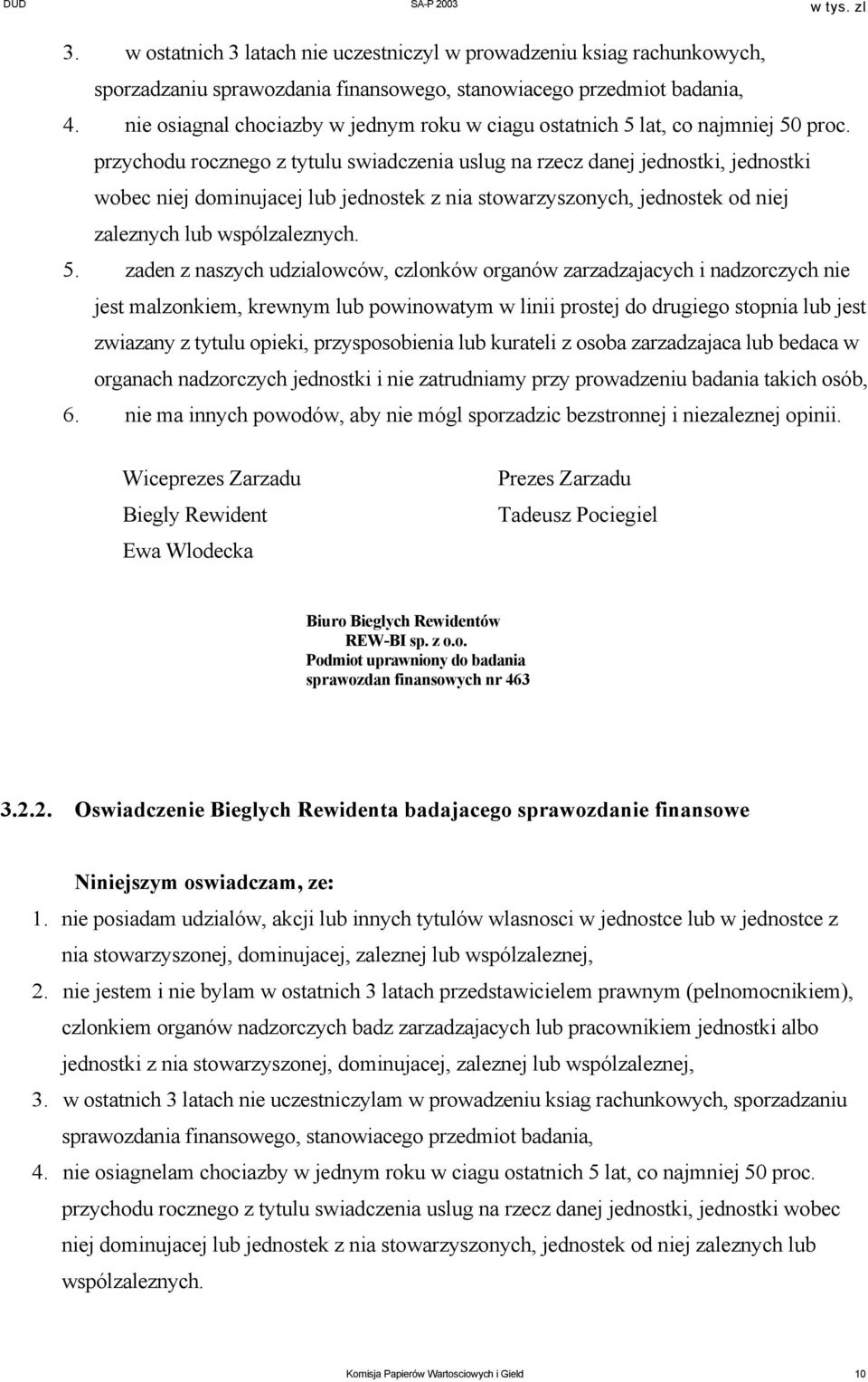 przychodu rocznego z tytulu swiadczenia uslug na rzecz danej jednostki, jednostki wobec niej dominujacej lub jednostek z nia stowarzyszonych, jednostek od niej zaleznych lub wspólzaleznych. 5.