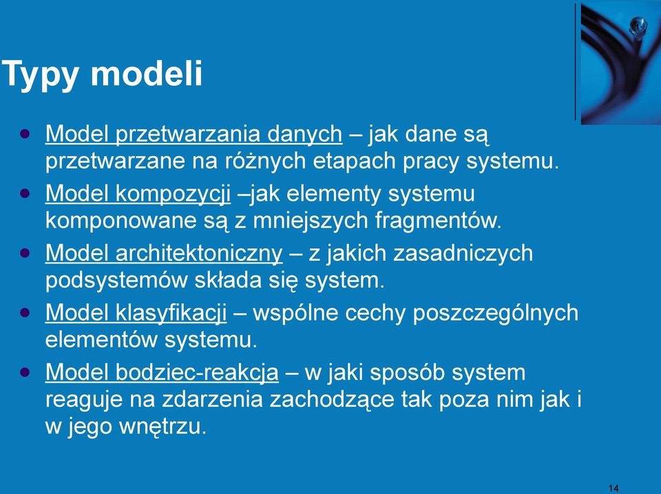 Model architektoniczny z jakich zasadniczych podsystemów składa się system.