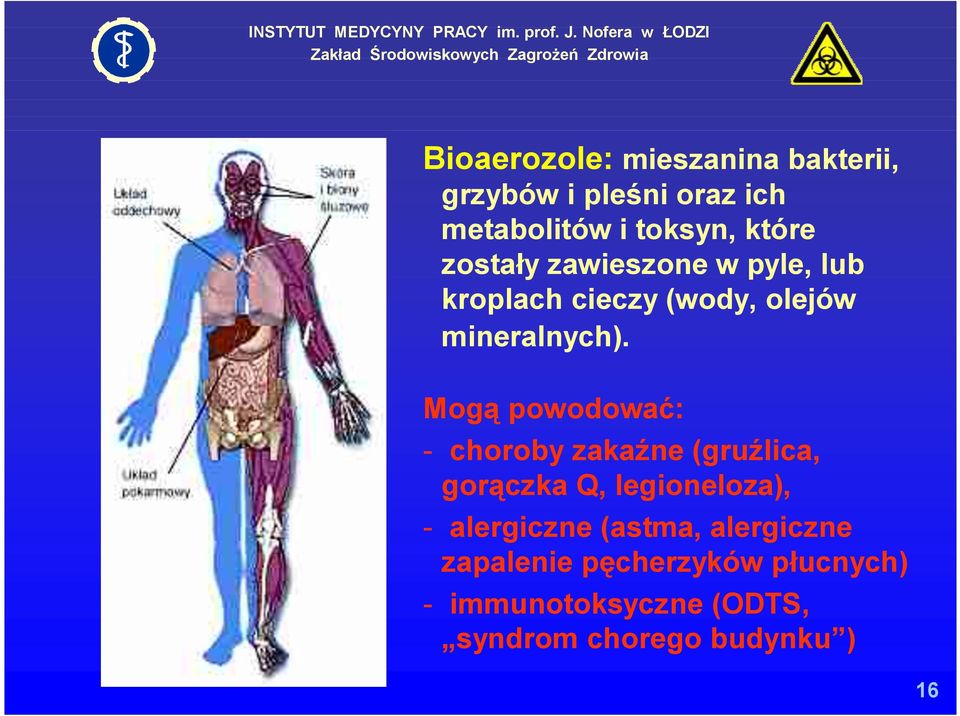 Mogą powodować: - choroby zakaźne (gruźlica, gorączka Q, legioneloza), - alergiczne