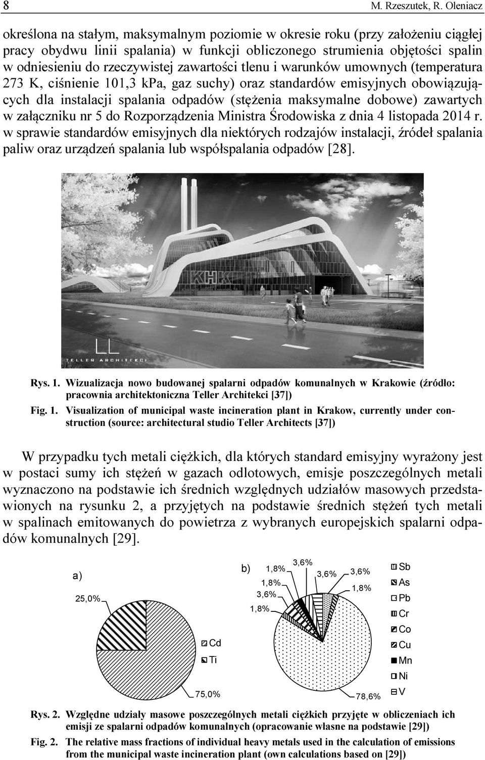 zawartości tlenu i warunków umownych (temperatura 273 K, ciśnienie 101,3 kpa, gaz suchy) oraz standardów emisyjnych obowiązujących dla instalacji spalania odpadów (stężenia maksymalne dobowe)