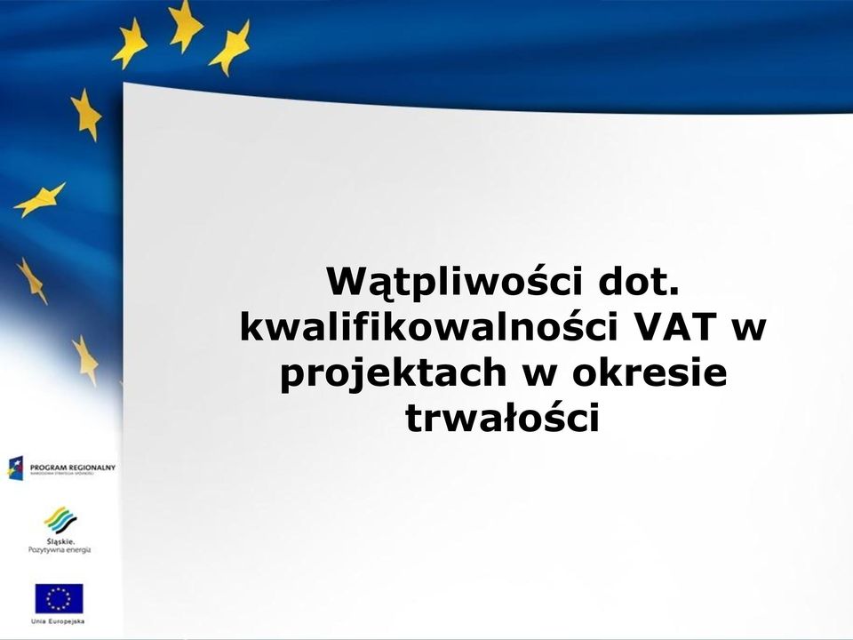 VAT w projektach