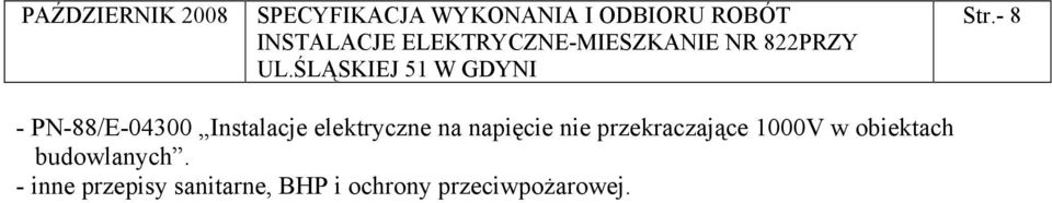 napięcie nie przekraczające 1000V w obiektach