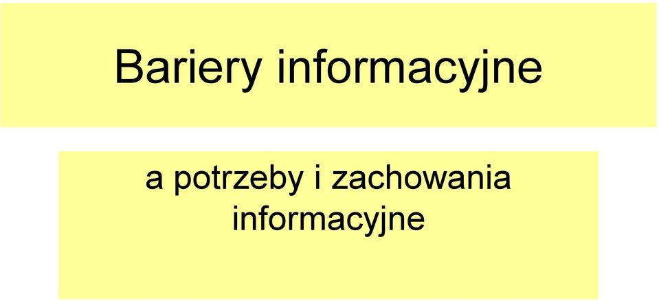 potrzeby i