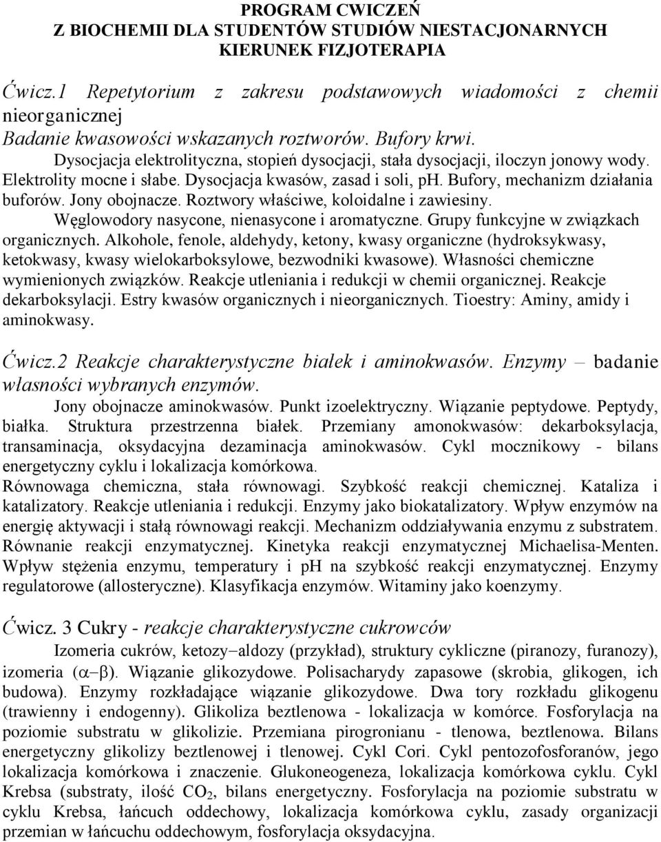 Dysocjacja elektrolityczna, stopień dysocjacji, stała dysocjacji, iloczyn jonowy wody. Elektrolity mocne i słabe. Dysocjacja kwasów, zasad i soli, ph. Bufory, mechanizm działania buforów.