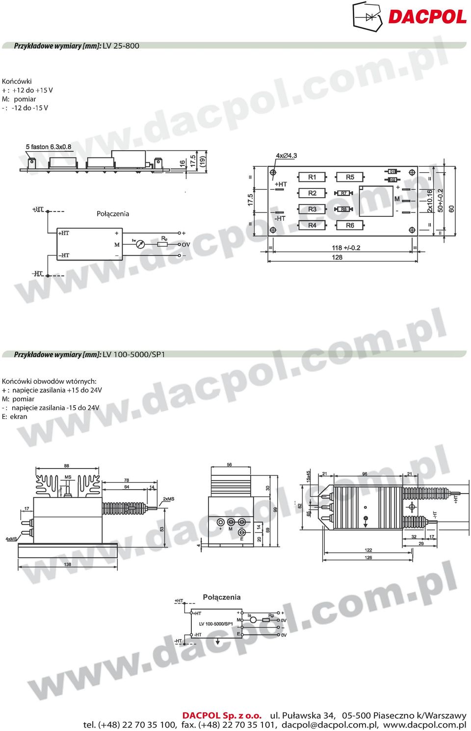 apięcie zasilaia -1 4 - apięcie zasilaia -1 4 - apięcie zasilaia -1 L 4 Przykławe [] 1-/SP1 Przykławe L 1-/SP1 Przykławe L Przykławe L1-/SP1 1-/SP1 wtórych wtórych wtórych wtórych + apięcie zasilaia