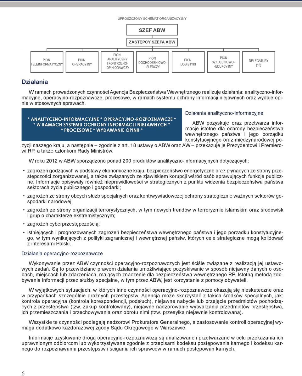 procesowe, w ramach systemu ochrony informacji niejawnych oraz wydaje opinie w stosownych sprawach.