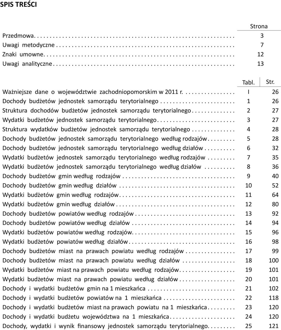 .. 3 27 Struktura wydatków budżetów jednostek samorządu terytorialnego... 4 28 Dochody budżetów jednostek samorządu terytorialnego według rodzajów.