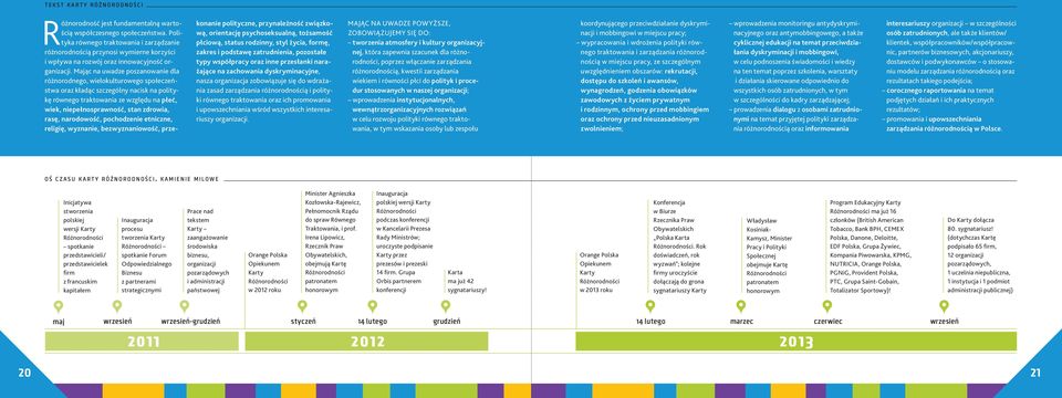 Mając na uwadze poszanowanie dla różnorodnego, wielokulturowego społeczeństwa oraz kładąc szczególny nacisk na politykę równego traktowania ze względu na płeć, wiek, niepełnosprawność, stan zdrowia,
