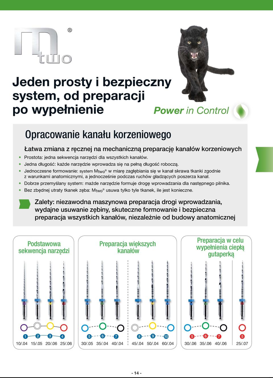 Jednoczesne formowanie: system Mtwo w miarę zagłębiania się w kanał skrawa tkanki zgodnie z warunkami anatomicznymi, a jednocześnie podczas ruchów gładzących poszerza kanał.