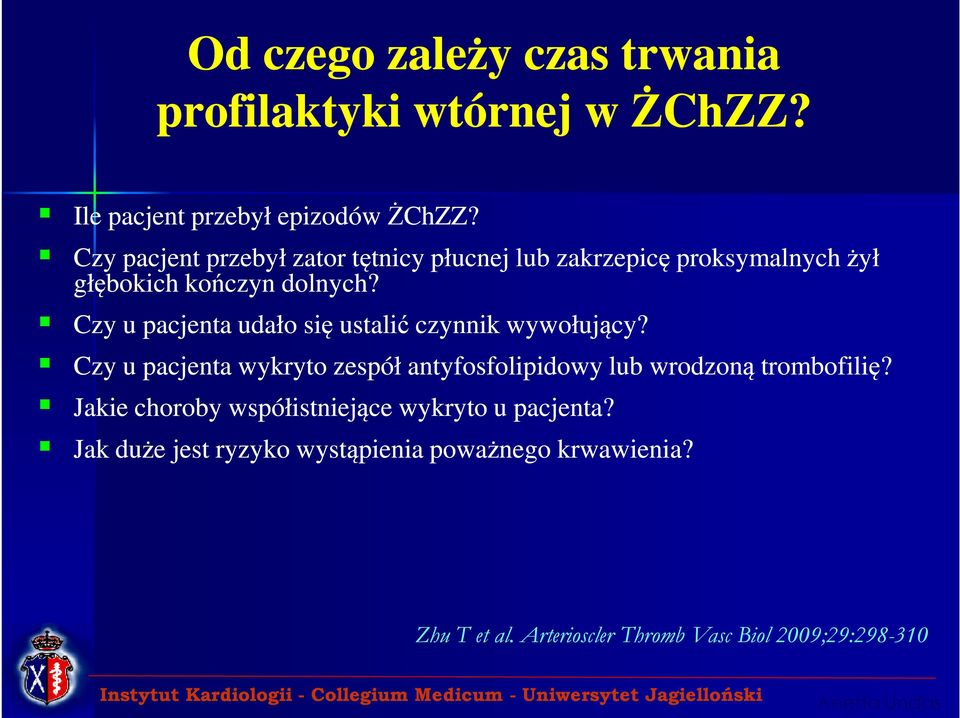 Czy u pacjenta udało się ustalić czynnik wywołujący?