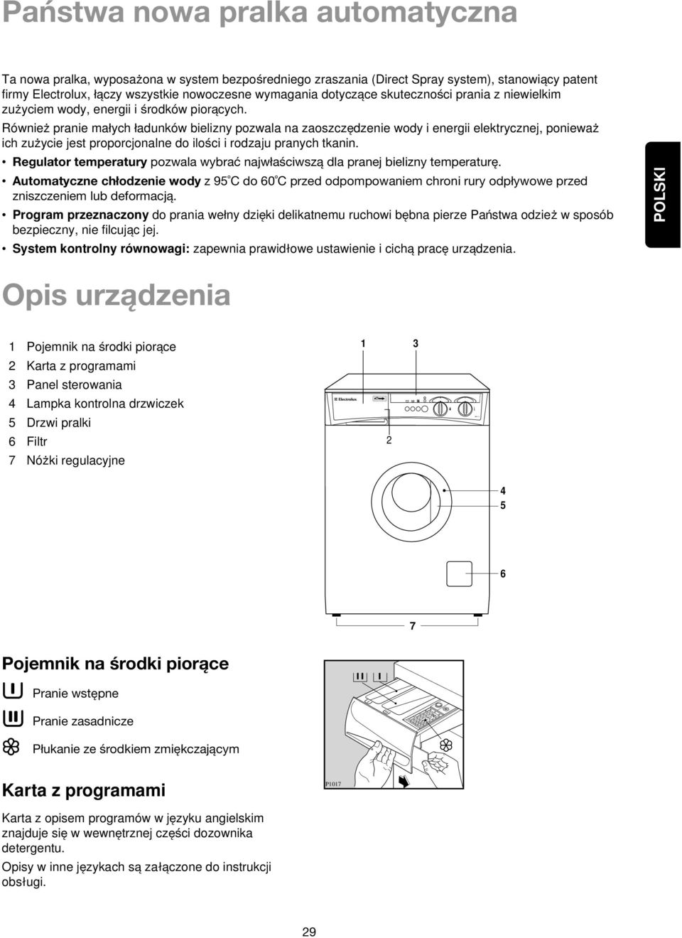 Równieq pranie małych ładunków bielizny pozwala na zaoszczedzenie wody i energii elektrycznej, poniewaq ich zuqycie jest proporcjonalne do iloßci i rodzaju pranych tkanin.